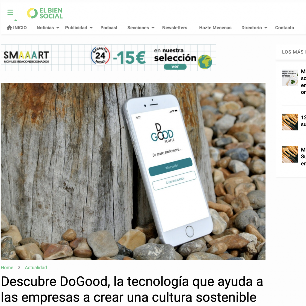 Descubre DoGood, la tecnología que ayuda a las empresas a crear una cultura sostenible